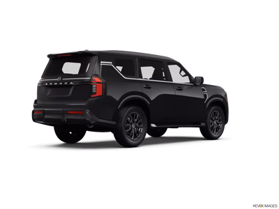 2025 Nissan Armada passenger side rear three-quarter view