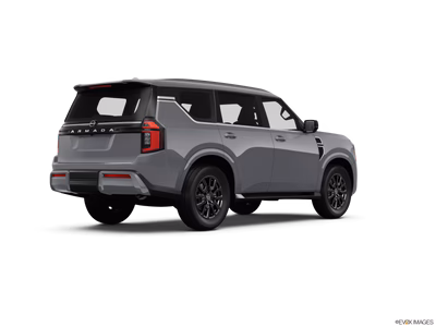 2025 Nissan Armada passenger side rear three-quarter view