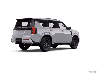 2025 Nissan Armada passenger side rear three-quarter view