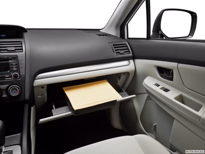 2012 Subaru Impreza glove box open