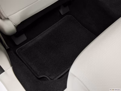 2012 Subaru Impreza rear driver's side floor mat. mid-seat level from outside looking in